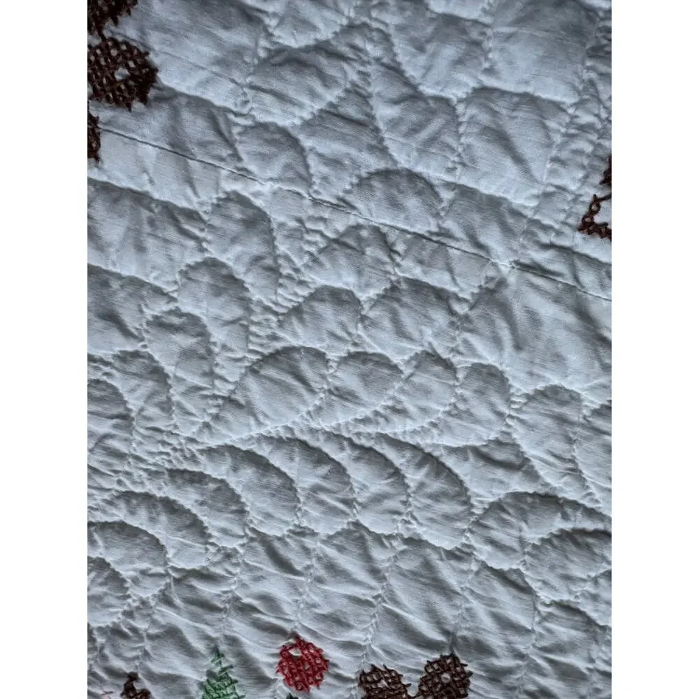 76 W x 96 L hand stitched quilt